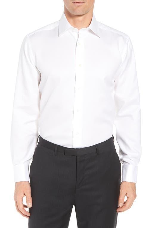 Mens Regular-Fit Horizontal Rib Formal Shirt Product Image