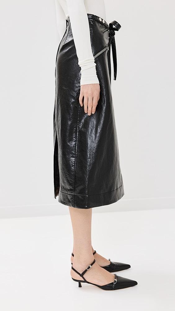 3.1 Phillip Lim Textured Faux Leather Wrap Skirt | Shopbop Product Image