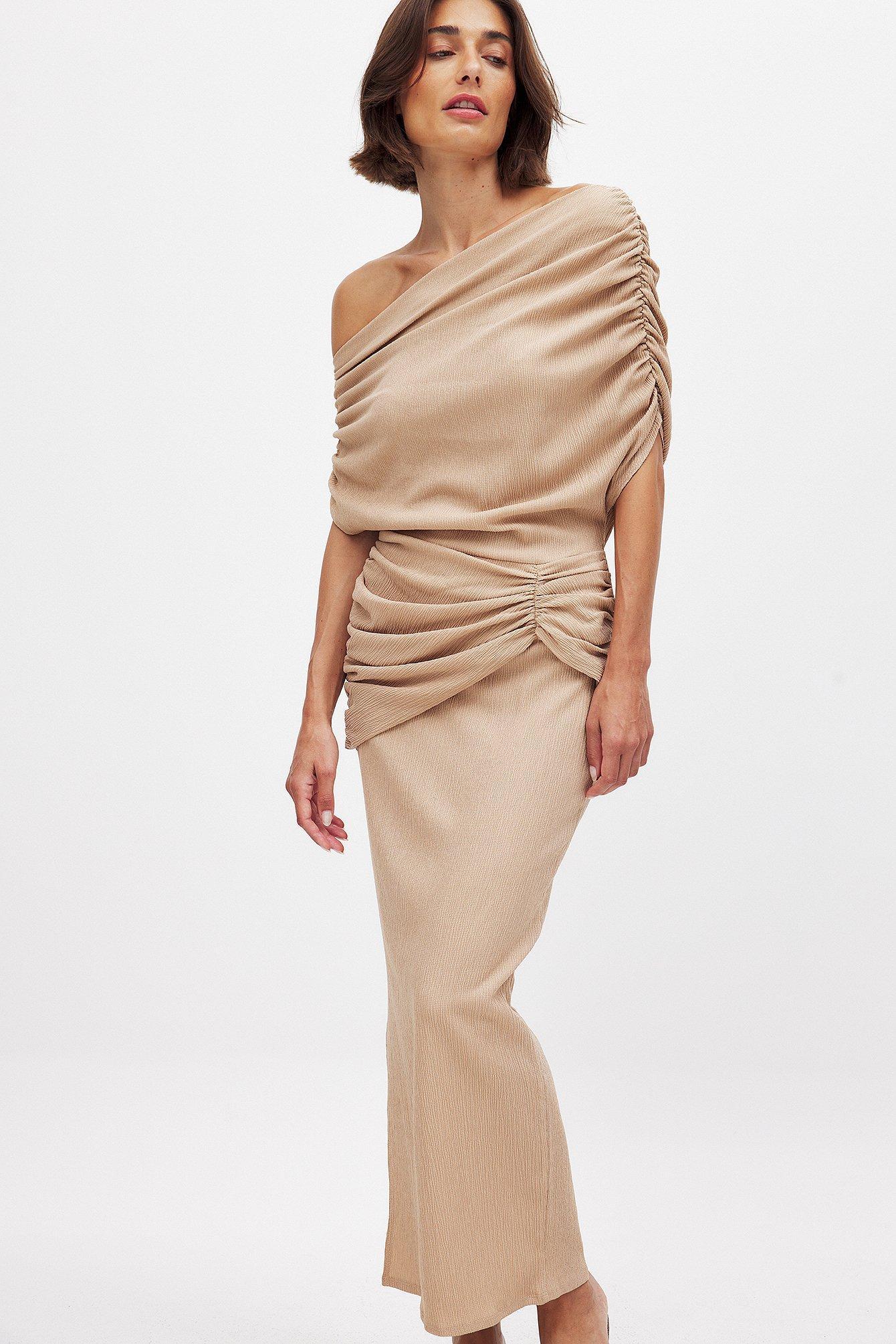 Draped Midi Dress Product Image