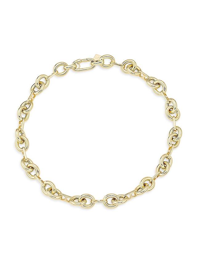 Womens 14K Yellow Gold Mixed-Link Chain Necklace Product Image