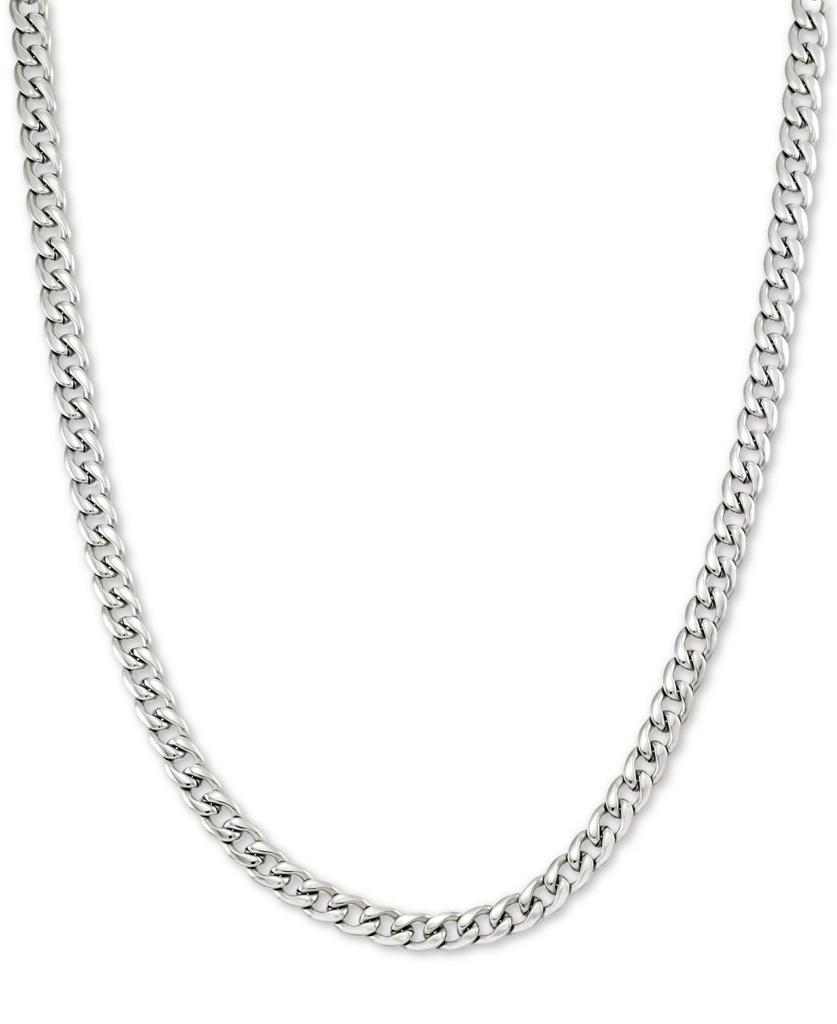 Legacy for Men by Simone I. Smith 24 Curb Chain Necklace in Stainless Steel Product Image