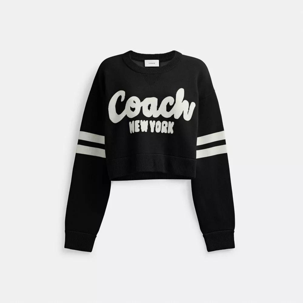 Cropped Coach Sweater Product Image