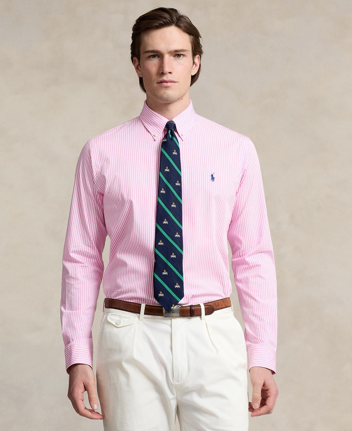 Polo Ralph Lauren Classic Fit Striped Stretch Poplin Shirt Product Image