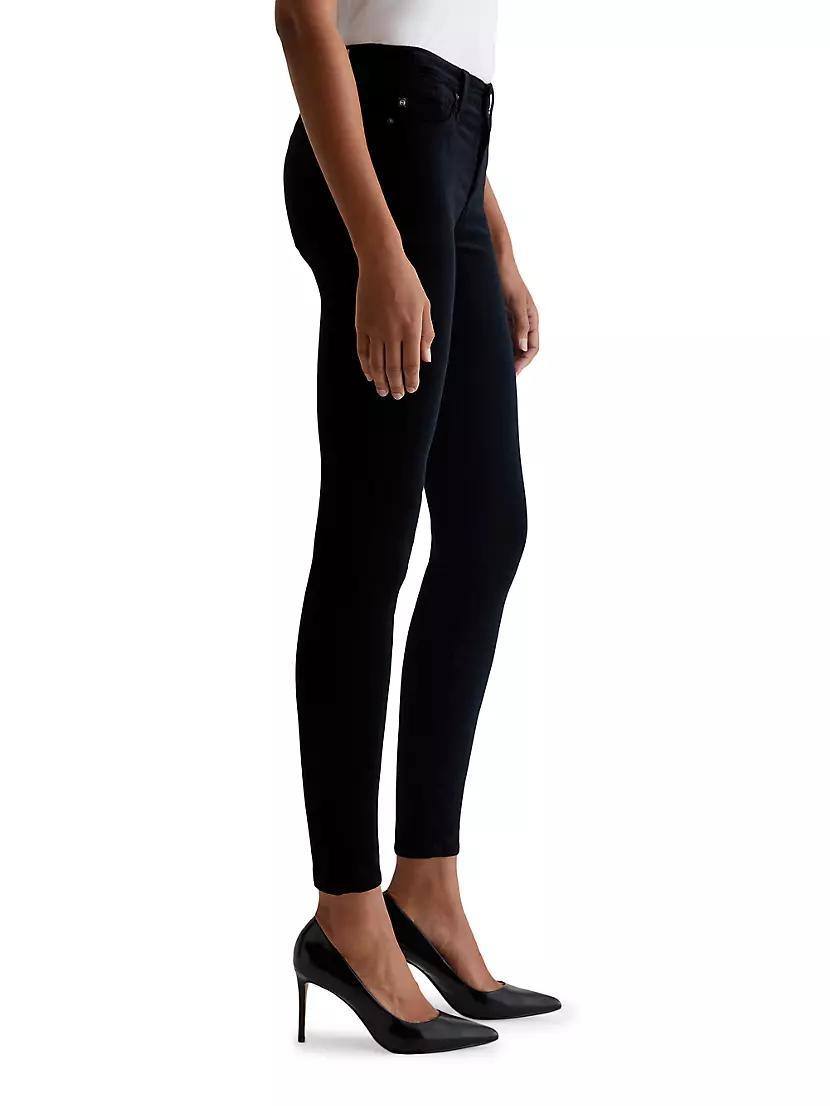 Farrah Velvet Mid-Rise Skinny Jeans Product Image