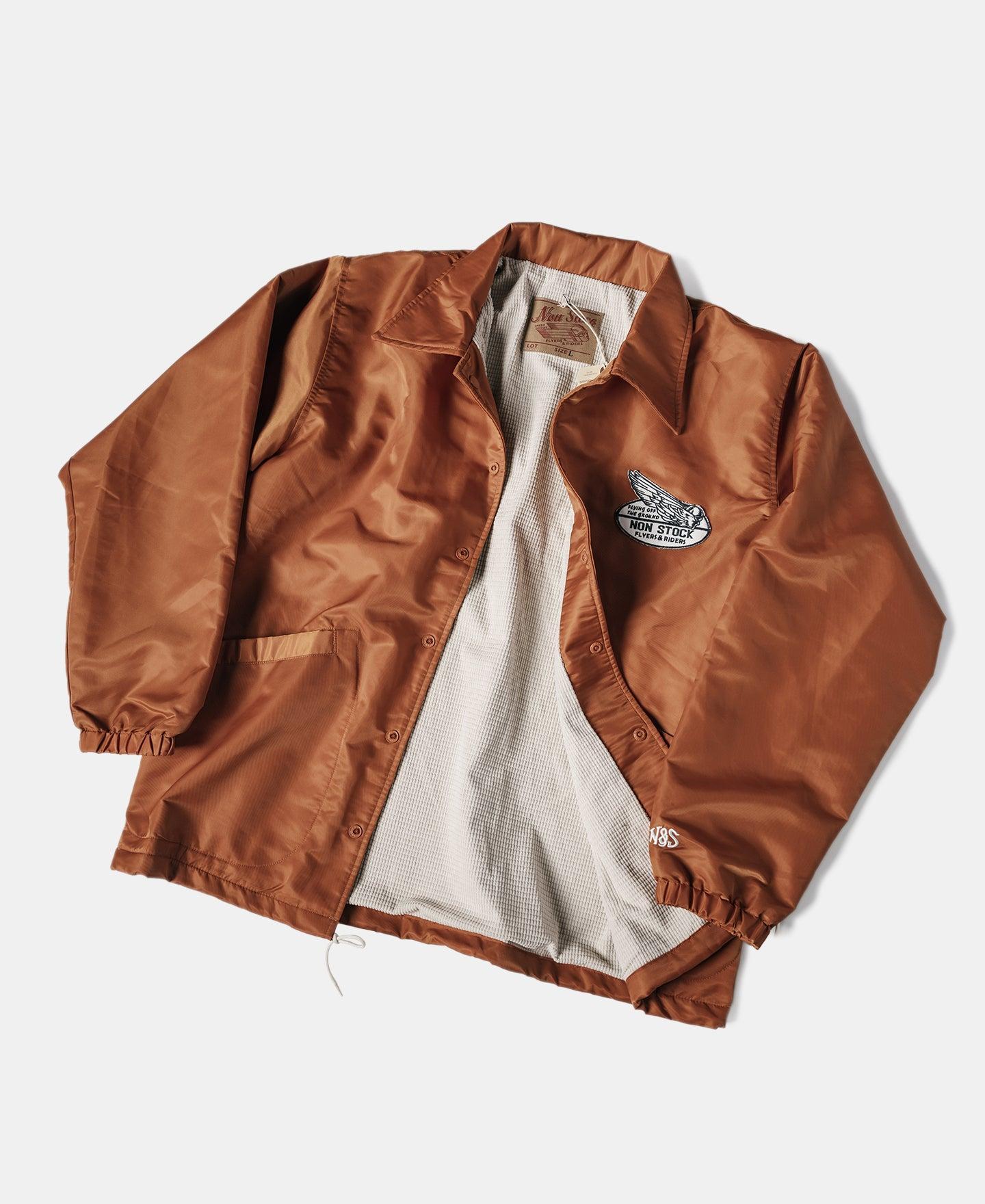 Logo-Appliqued Nylon Coach Jacket - Orange Product Image