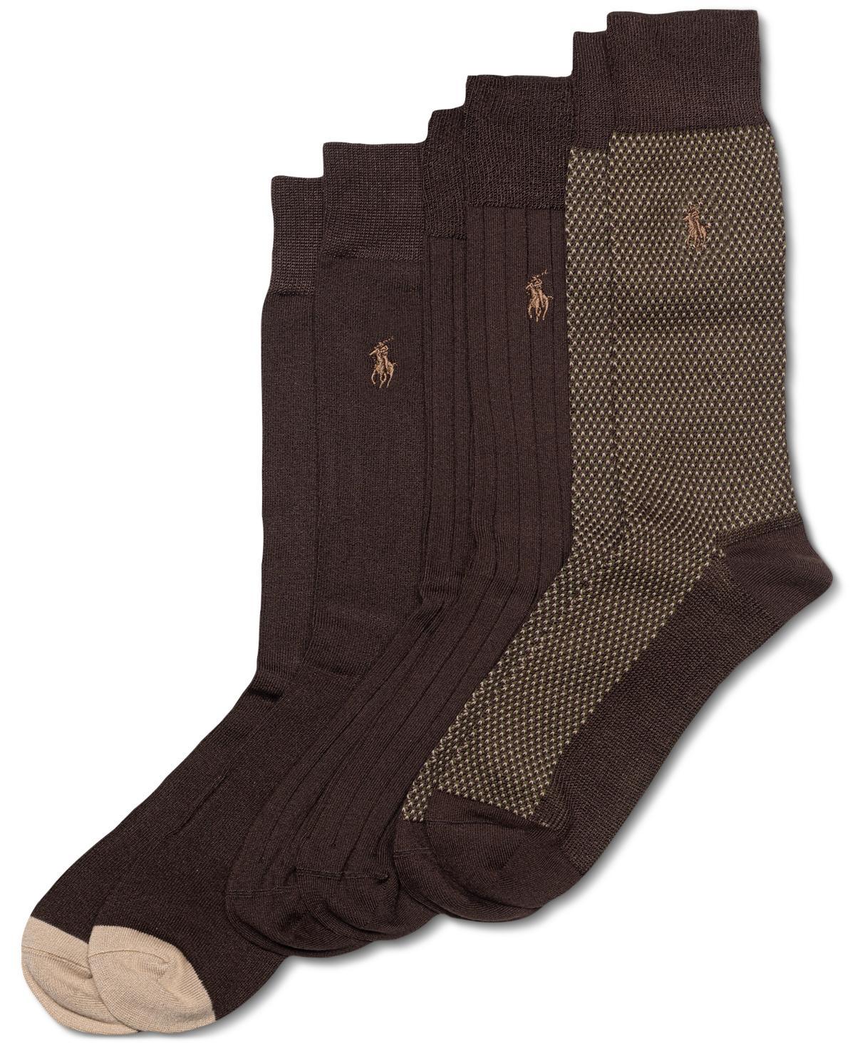 Polo Ralph Lauren Mens 3-Pk. Supersoft Birdseye Dress Socks Product Image