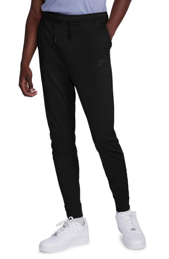 NIKE Men's  Sportswear Tech Knit Lightweight Jogger Pants In Black Product Image