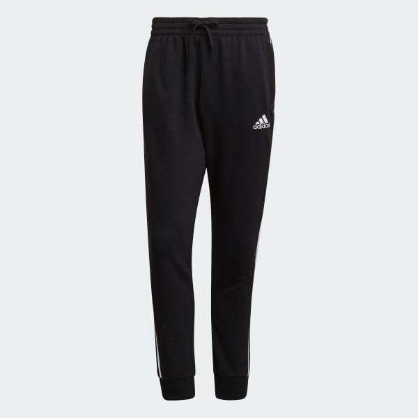 Essentials French Terry Tapered Cuff 3-Stripes Pants Product Image