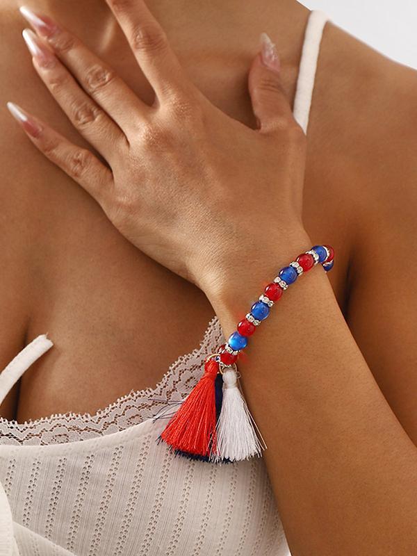 Geometric Tasseled Bracelet Accessories Product Image