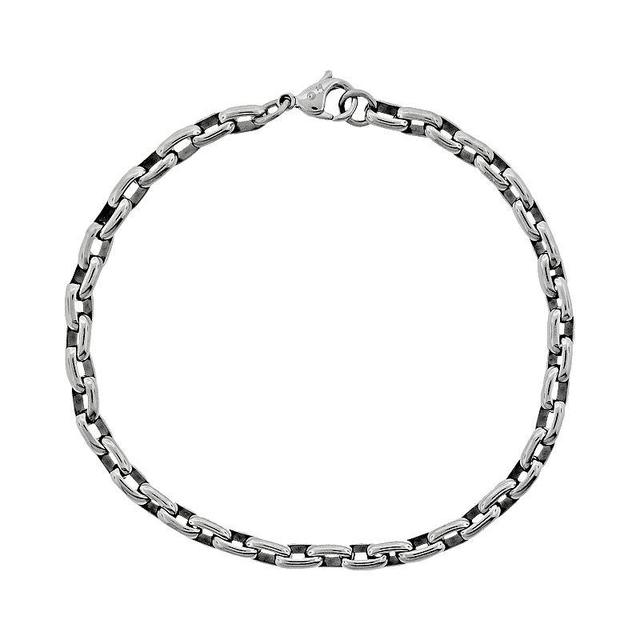 Belk & Co Mens Stainless Steel Bracelet, Gray Product Image