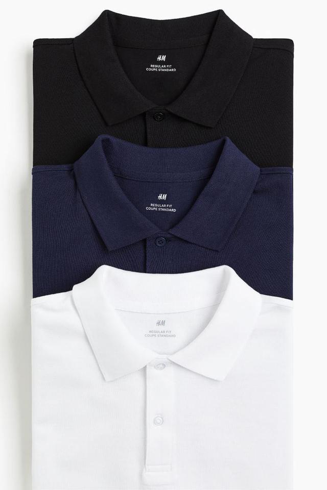 3-pack Regular Fit Polo Shirts Product Image