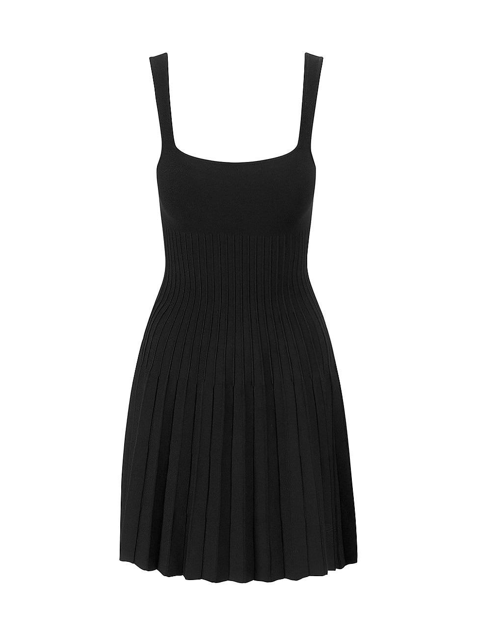 Womens Ellison Pleated Knit Minidress Product Image