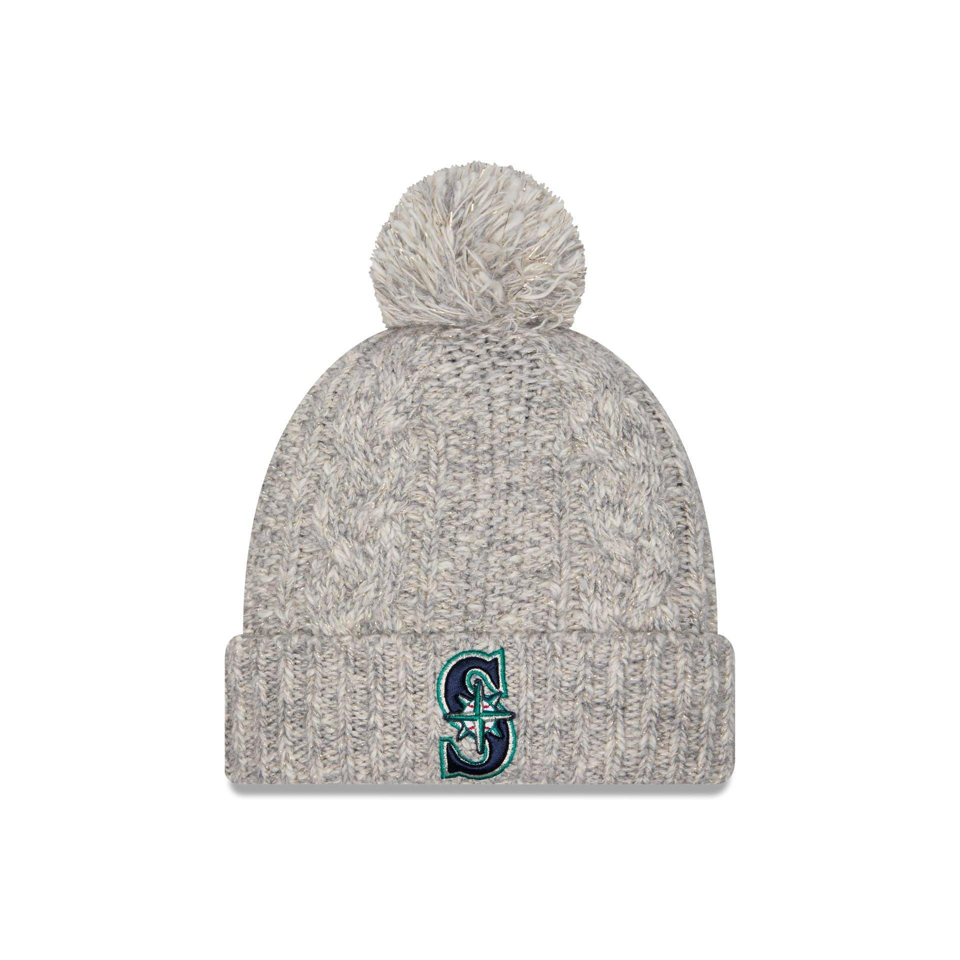 Seattle Mariners Shimmer Pom Knit Hat Male Product Image