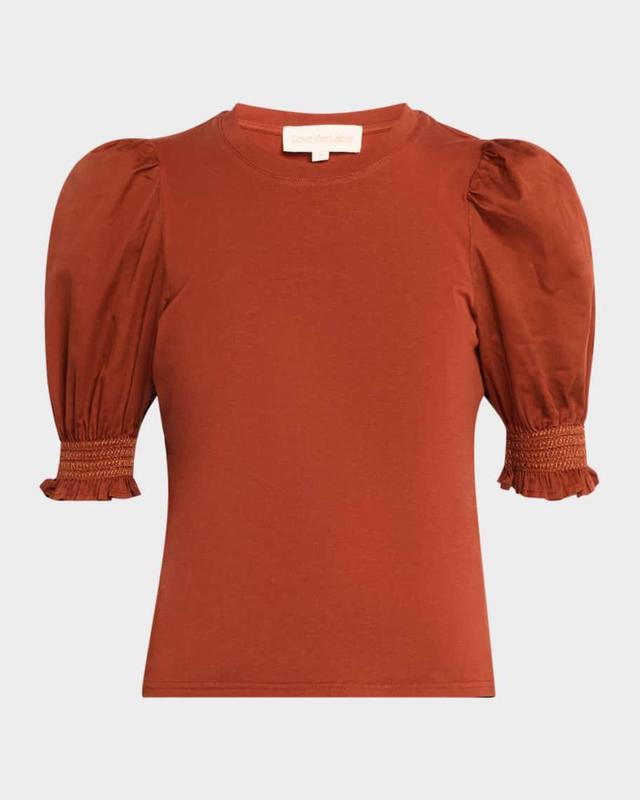 Esme Cotton Puff-Sleeve Tee Product Image