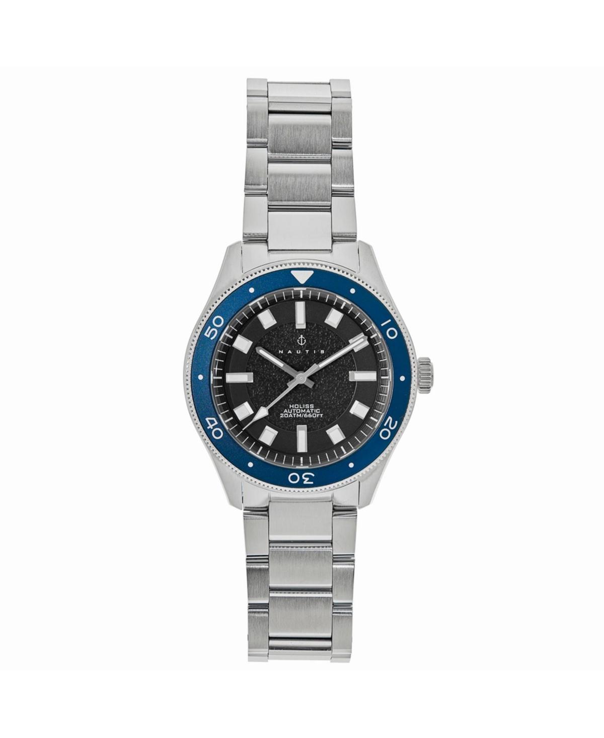 Nautis Men Holiss Automatic Stainless Steel Strap Watch - Blue - Blue Product Image