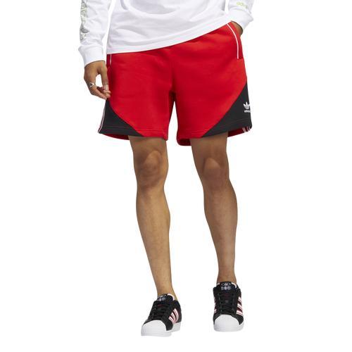 adidas Originals Mens Superstar CB Fleece Shorts - Red/White/Black Product Image