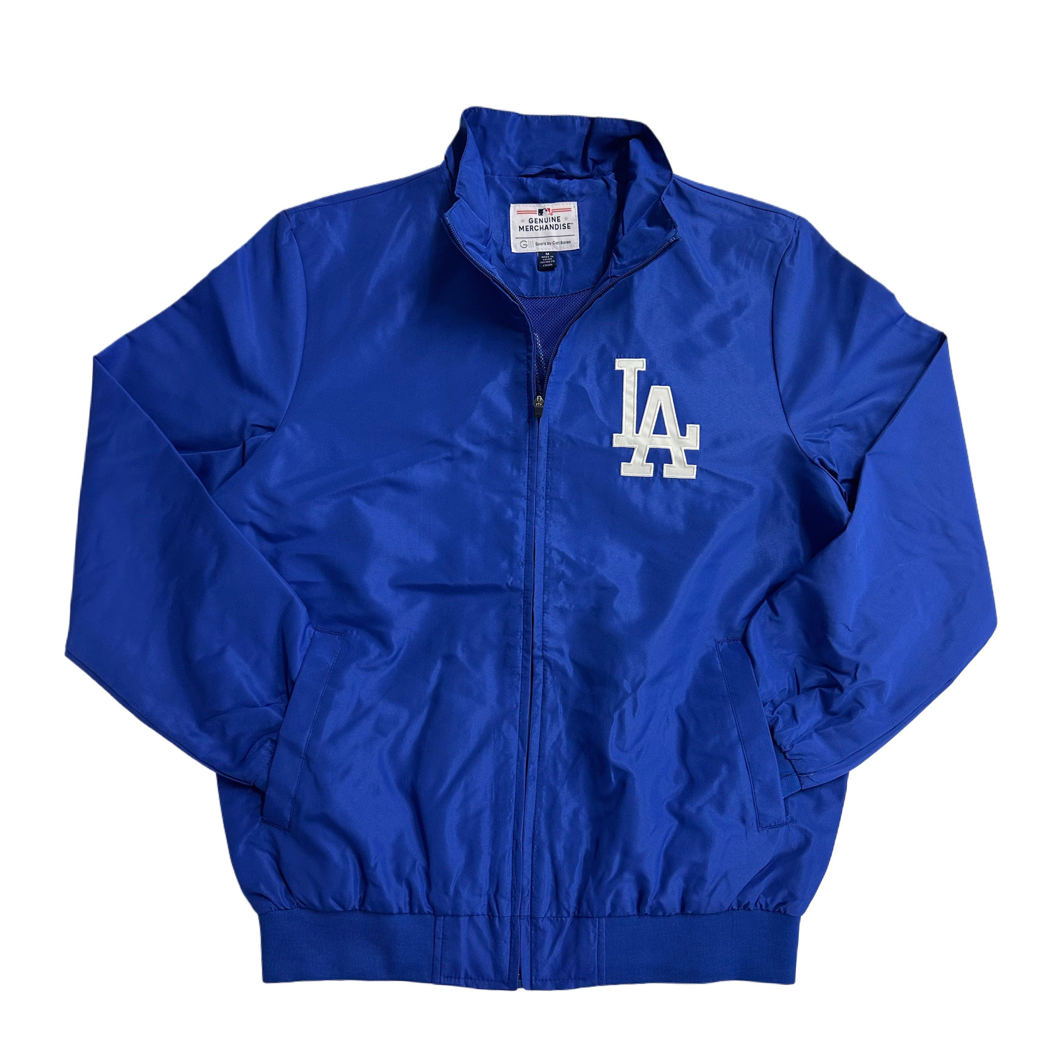 Los Angeles Dodgers Zip Windbreaker with Left Chest Team Logo Male Product Image