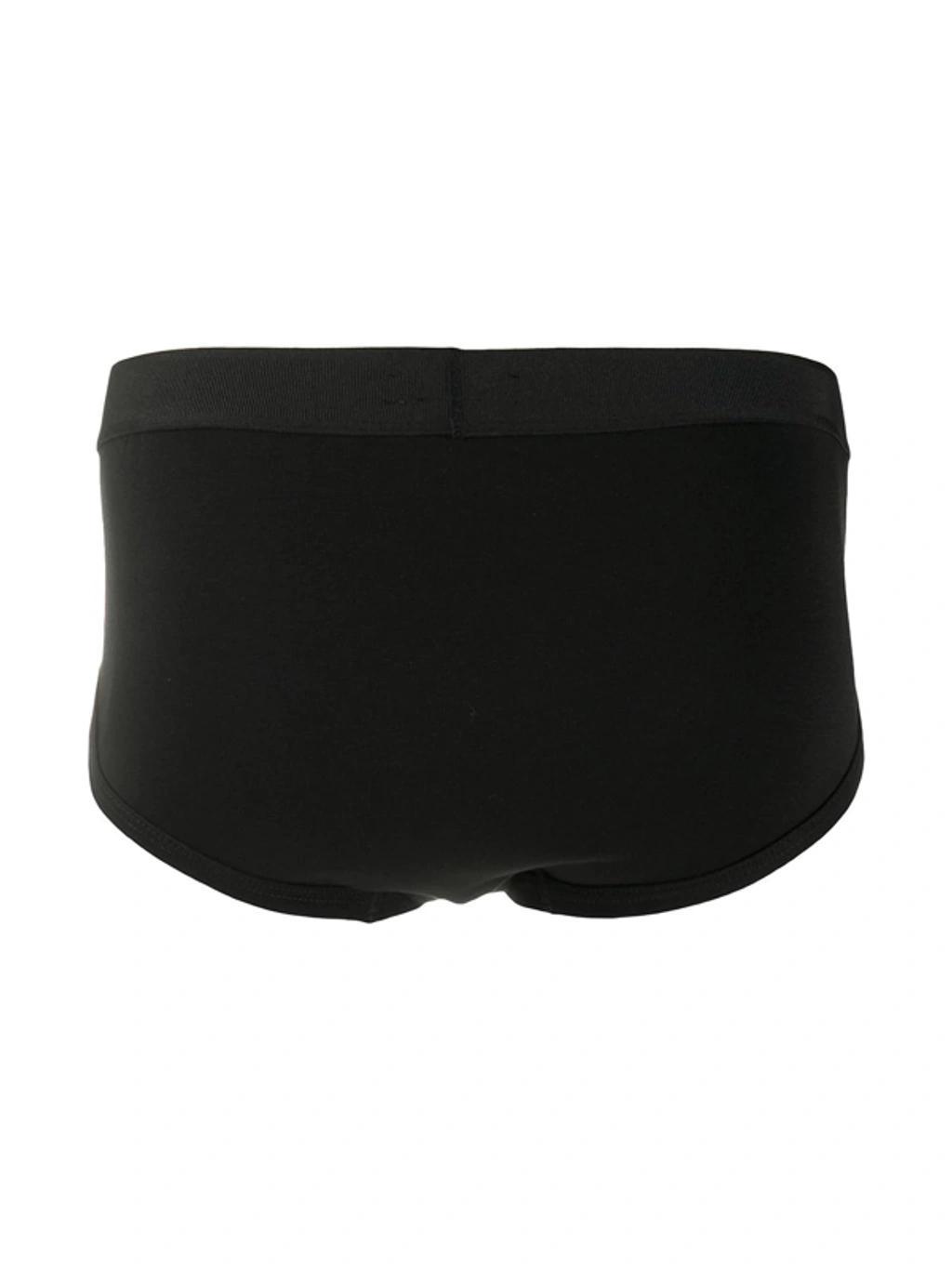 TOM FORD Black Logo Waistband Briefs Product Image