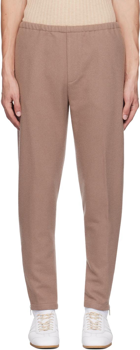 DRIES VAN NOTEN Pink Drawstring Trousers In Old Rose 301 Product Image