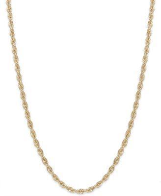 Rope Chain 1 3 4mm Necklace Collection In 14k Gold Product Image