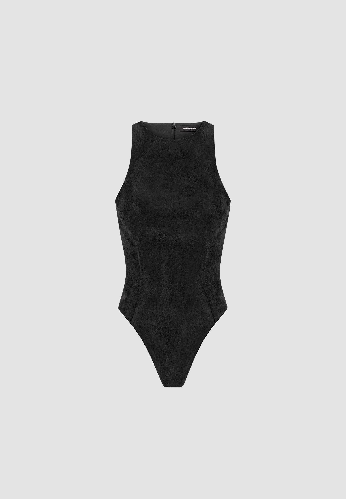 Éternelle Racer Neck Bodysuit - Black Female Product Image