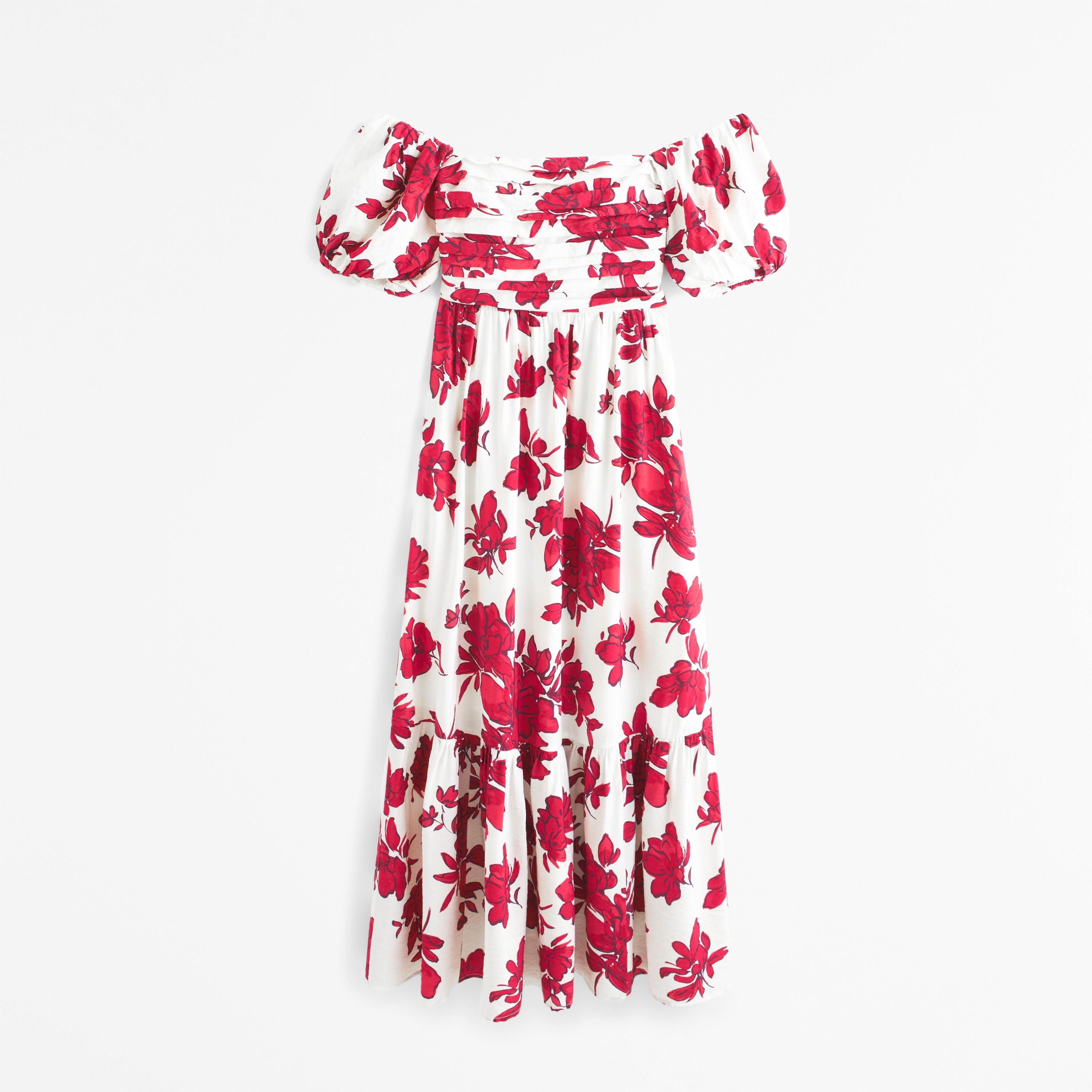 The A&F Emerson Off-The-Shoulder Maxi Dress Product Image