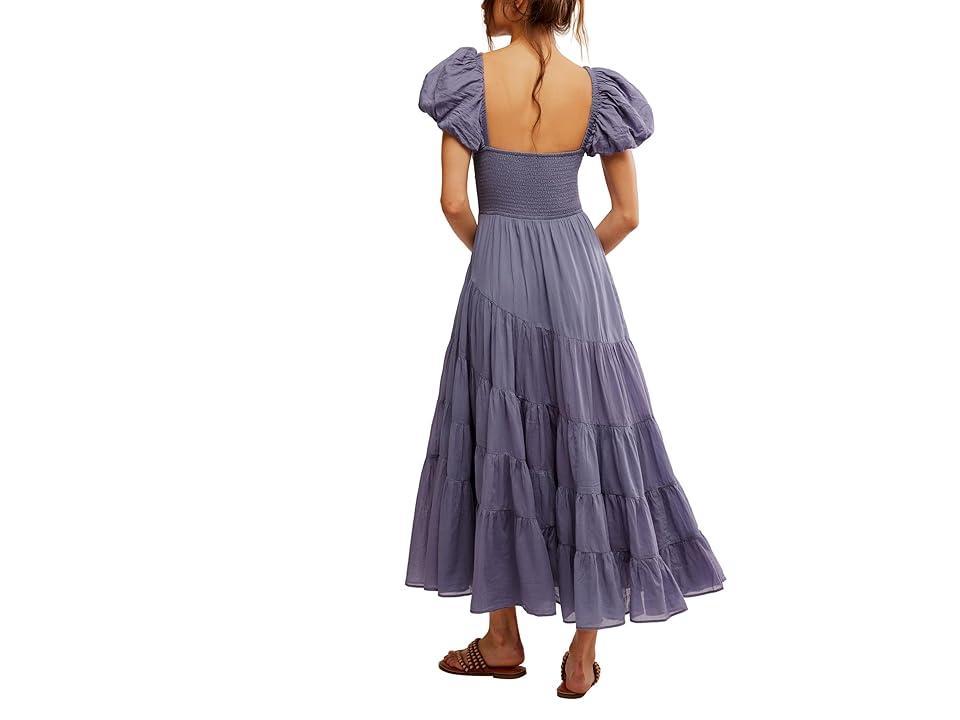 Womens Sundrenched Puff-Sleeve Smocked Maxi Dress Product Image