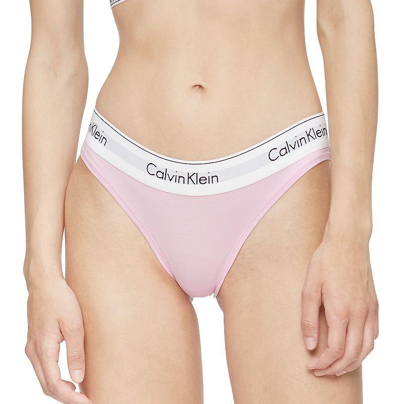 Calvin Klein Modern Cotton Bikini Panty F3787, Womens Med Brown Product Image