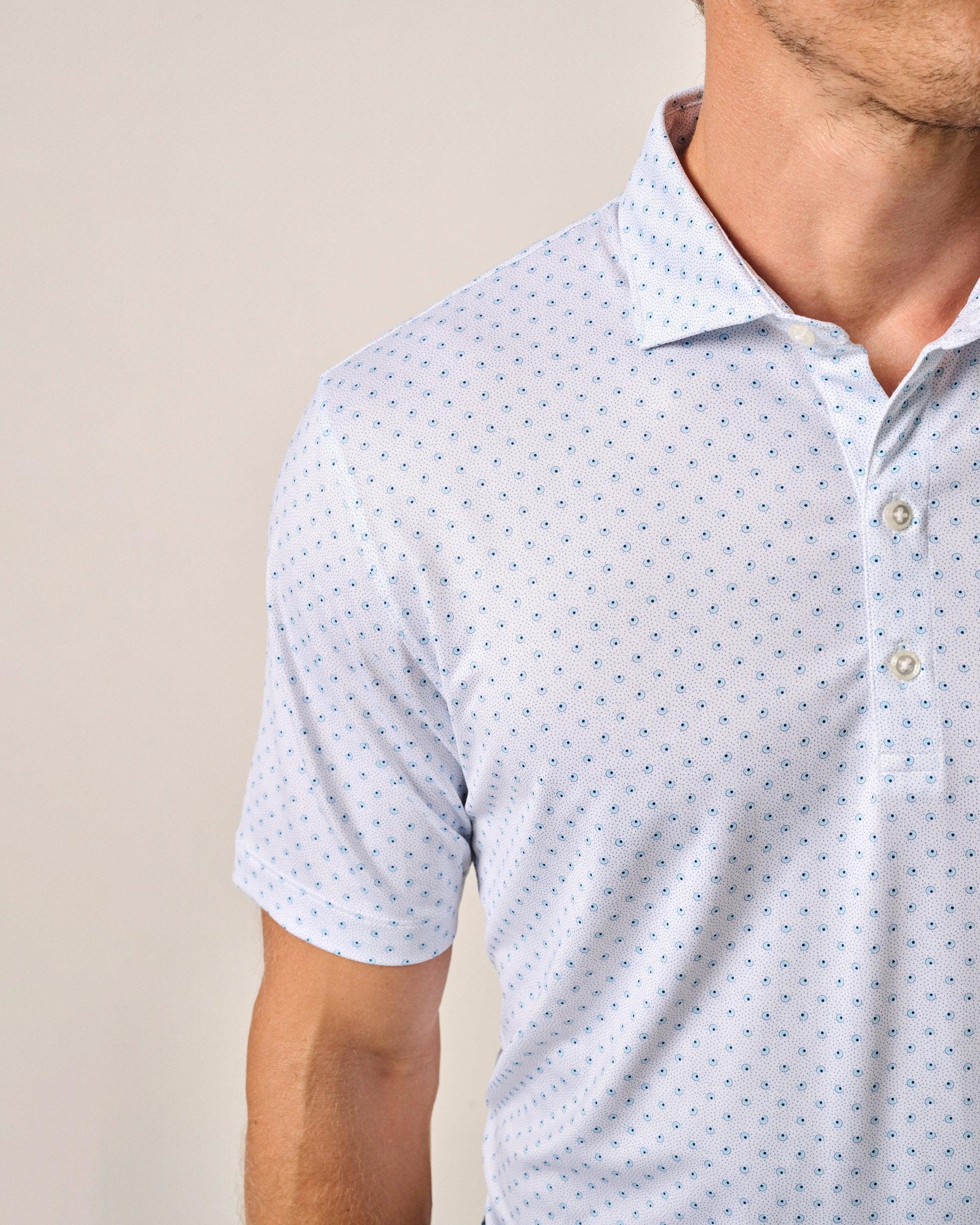 johnnie-O Performance Jersey Polo - Crete Print Product Image