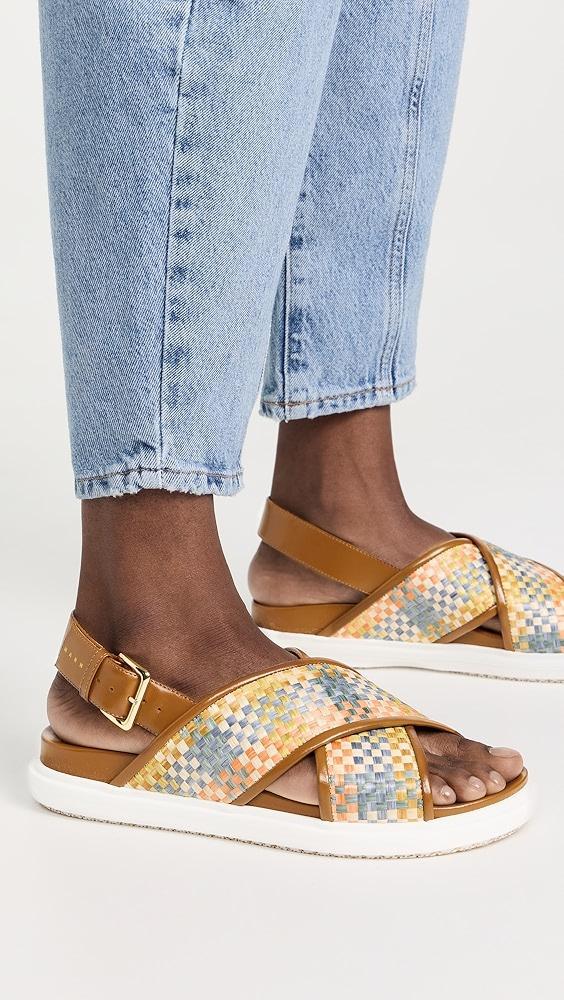 Marni Fussbett Crisscross Sandals | Shopbop Product Image