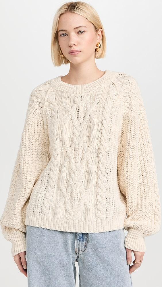 Free People Frankie Cable Pullover | Shopbop Product Image