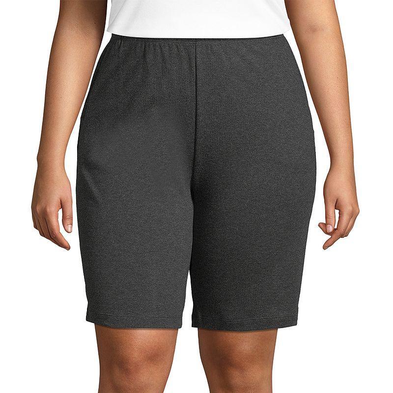 Womens Lands End Sport Knit Pull-On Shorts Product Image