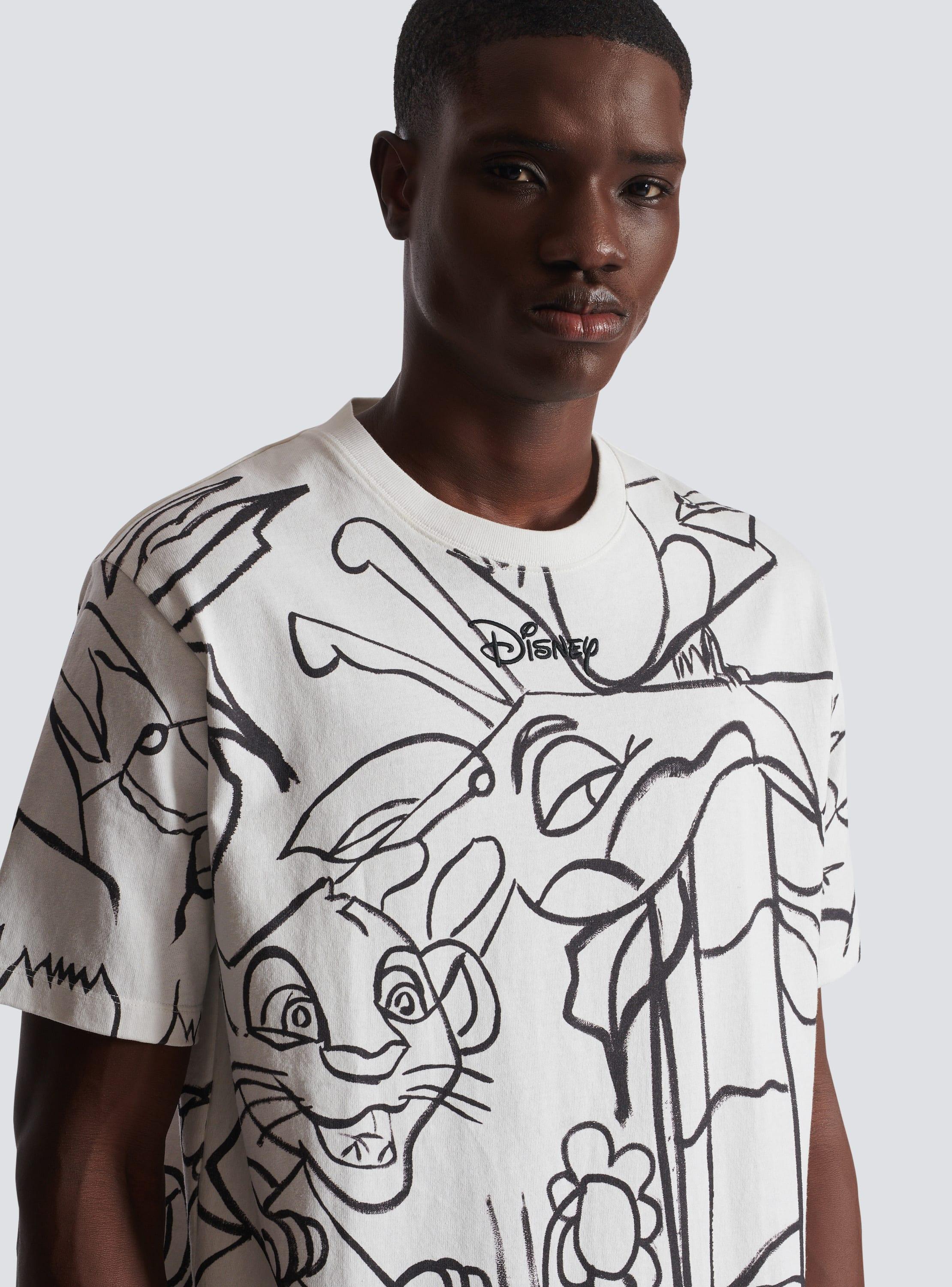 Disney x Balmain: The Lion King - Relaxed T-shirt with Enfant Précoce print Product Image