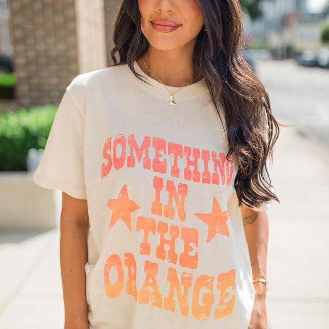 Something In The Orange Ivory Oversized Graphic Tee Product Image