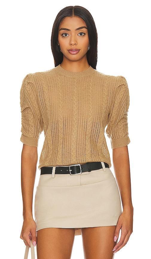 Ruched Sleeve Sweater Product Image