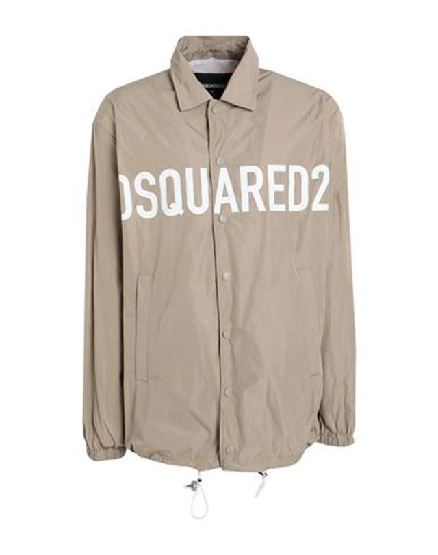 DSQUARED2 Man Jacket Khaki Size 40 Polyester In Beige Product Image