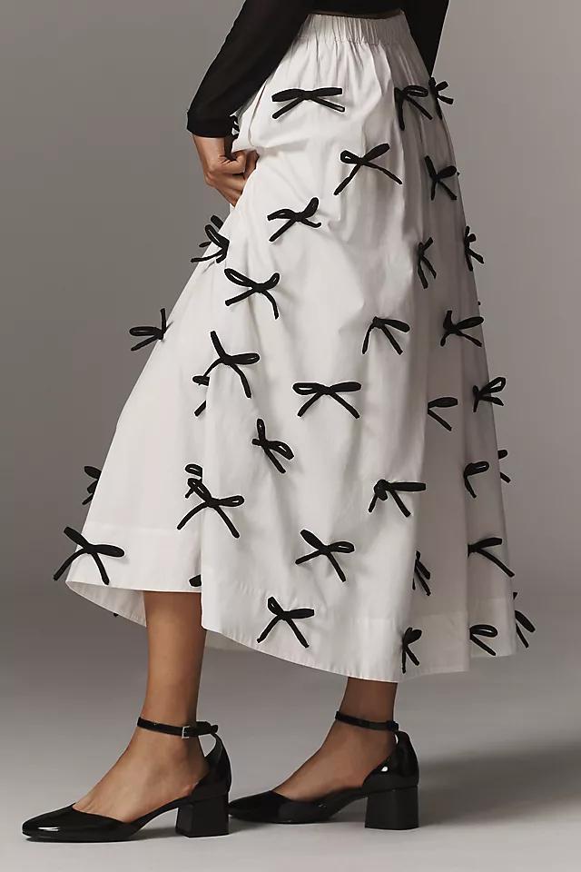 Maeve 3D Bows Midi Skirt Product Image