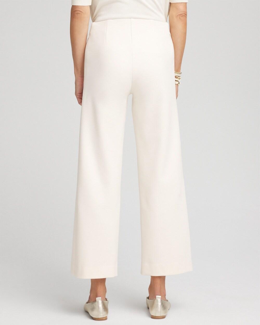 Juliet Ponte Wide Leg Cropped Pants Product Image