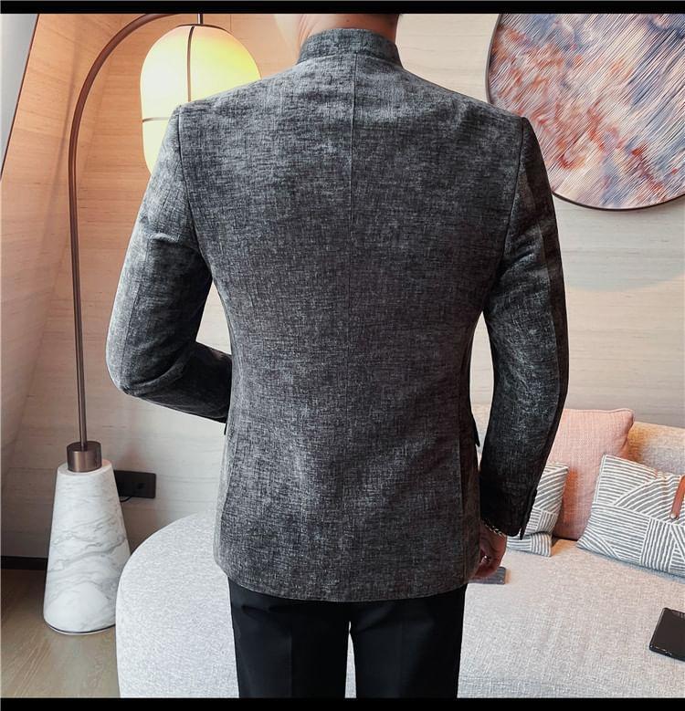 Plain Single-Breasted Blazer Product Image