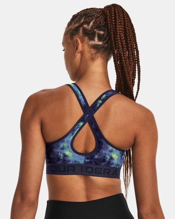 Women's Armour® Mid Crossback Printed Sports Bra Product Image