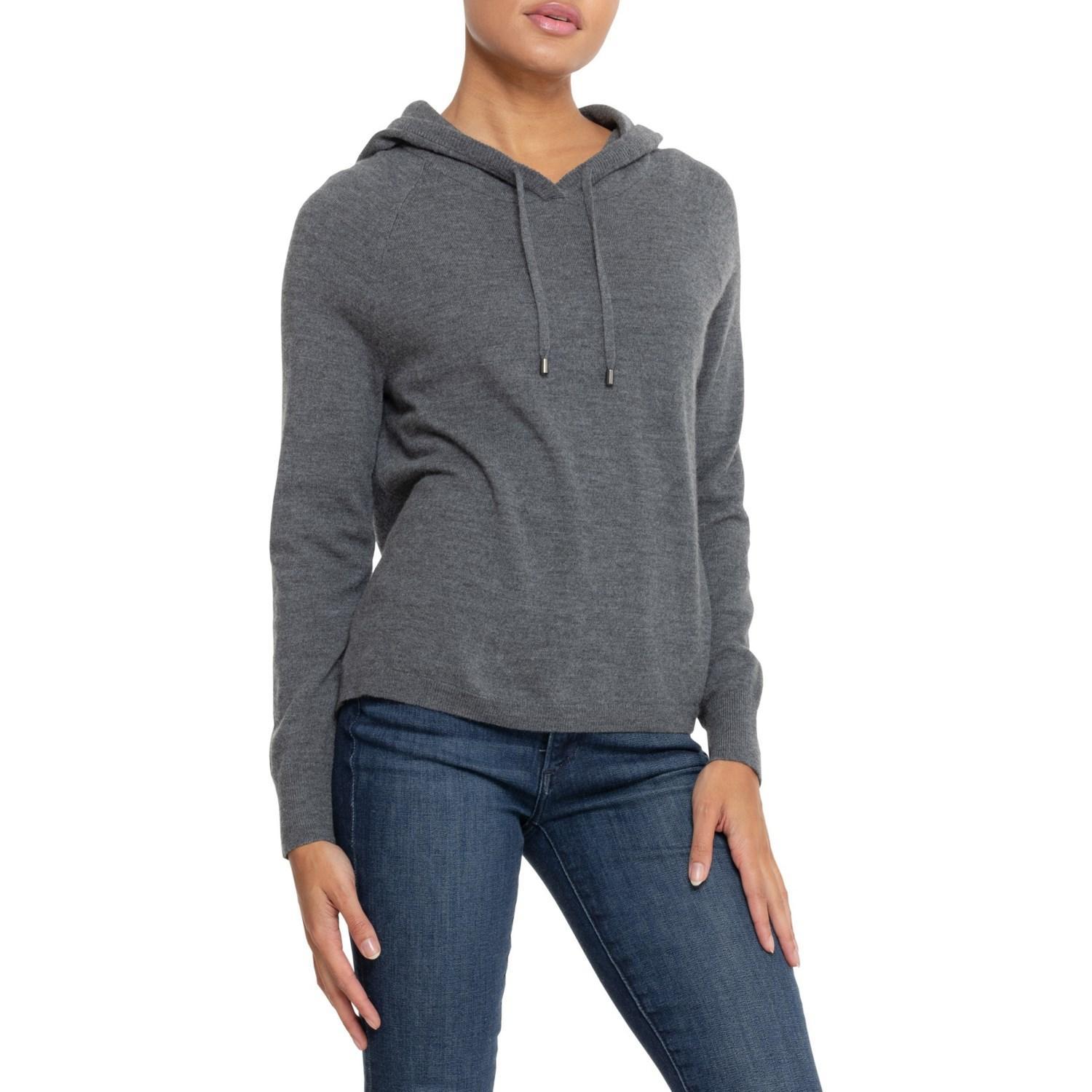 Rachel Zoe Drawstring Sweater Hoodie - Merino Wool product image