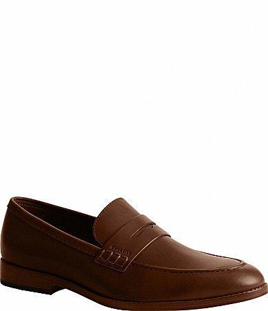 Mens Declan Leather Penny Loafers Product Image