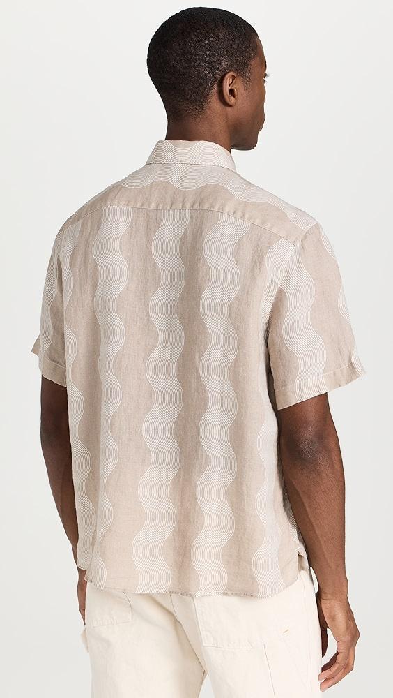 Frescobol Carioca Castro Cabana Stripe Linen Classic Shirt | Shopbop Product Image