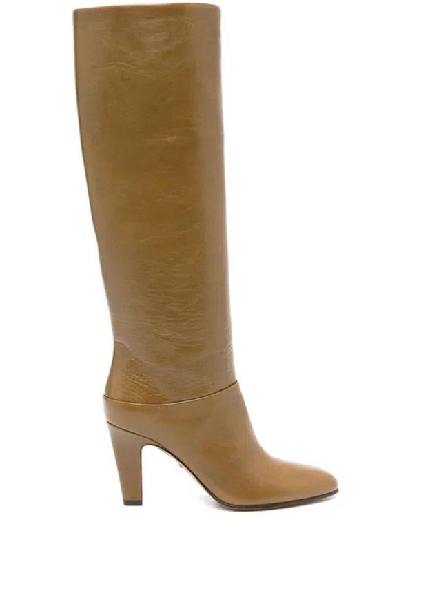 CHLOÉ 85mm Eve Boots In Brown Product Image