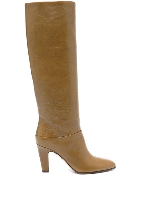 CHLOÉ 85mm Eve Boots In Brown Product Image