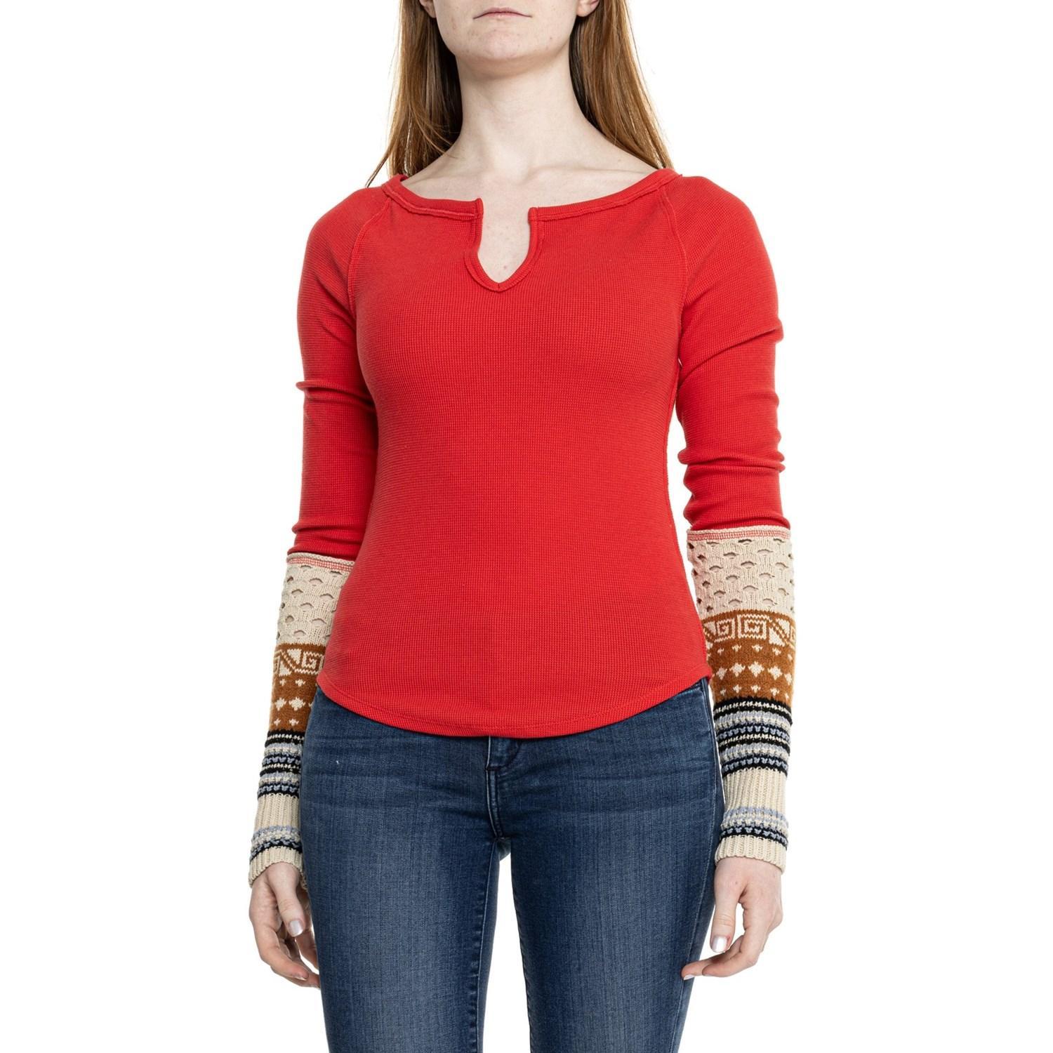 Free People Cozy Craft Cuffed Top - Long Sleeve Product Image