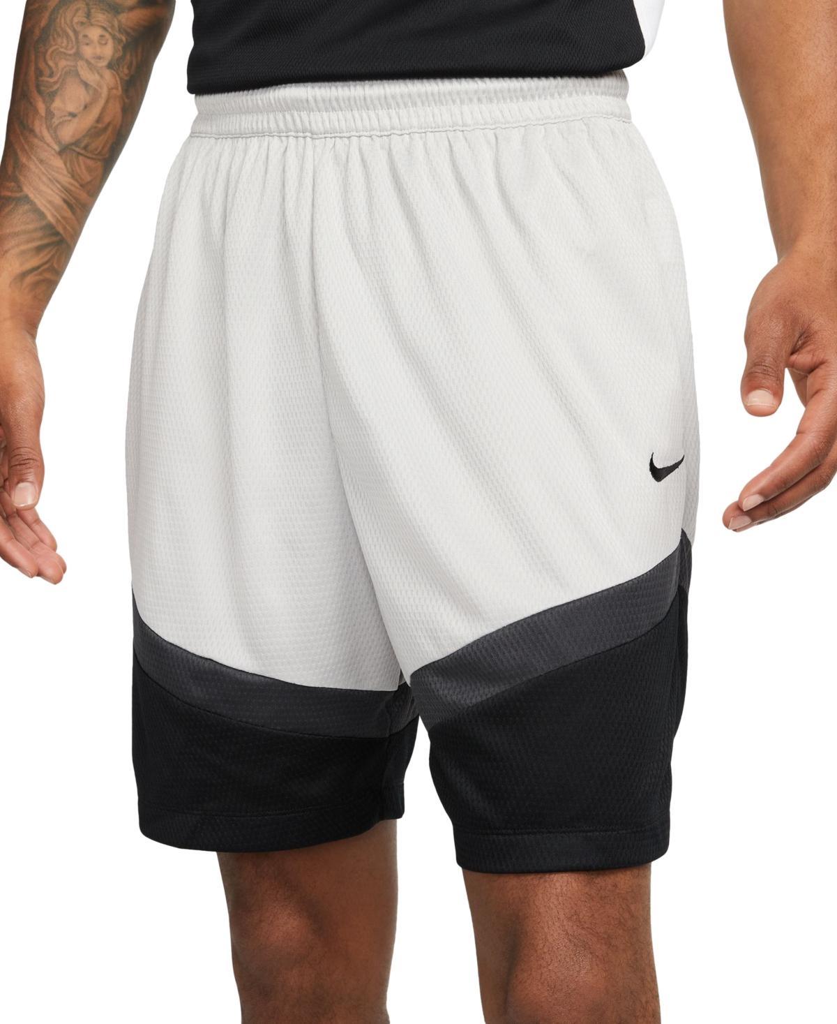 Icon Men's Dri-fit Drawstring 8" Basketball Shorts In White,midnight Navy,white,(midnight Navy Product Image