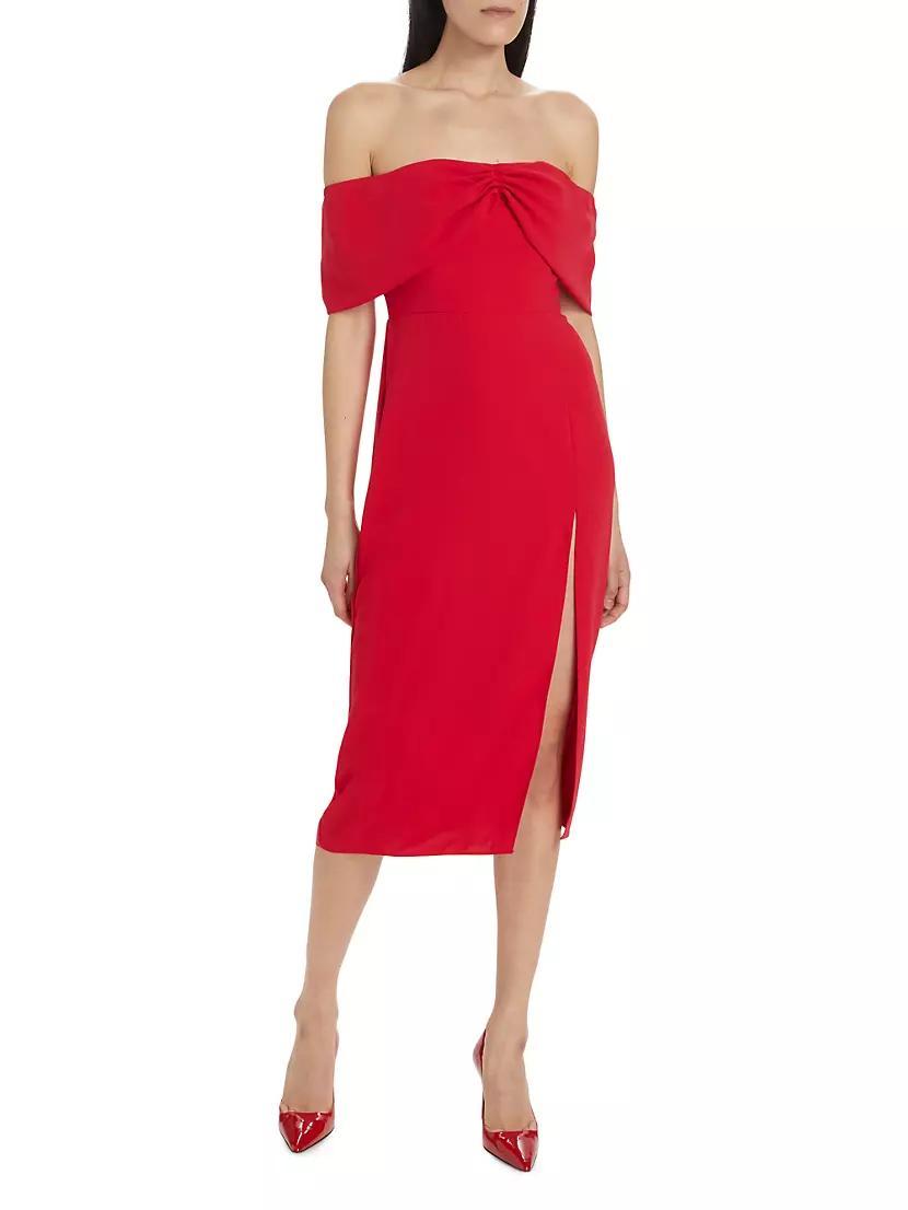 Darien Off-The-Shoulder Midi-Dress Product Image