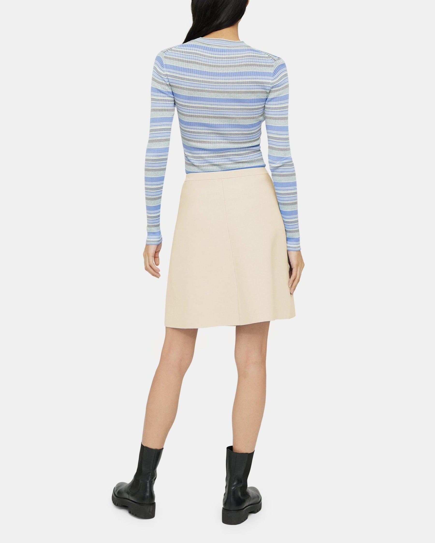 Mini Skirt in Crepe Knit Product Image