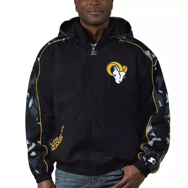 Mens Starter Los Angeles Rams Thursday Night Gridiron Full-Zip Hoodie Product Image